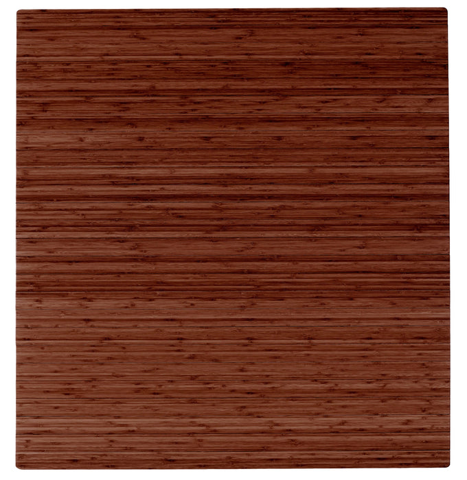 Anji Mountain Bamboo Roll-Up Chairmat 52" x 48" no lip