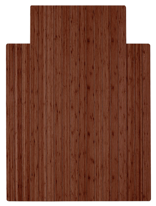 Anji Mountain Bamboo Roll-Up Chairmat 36" x 48" with lip