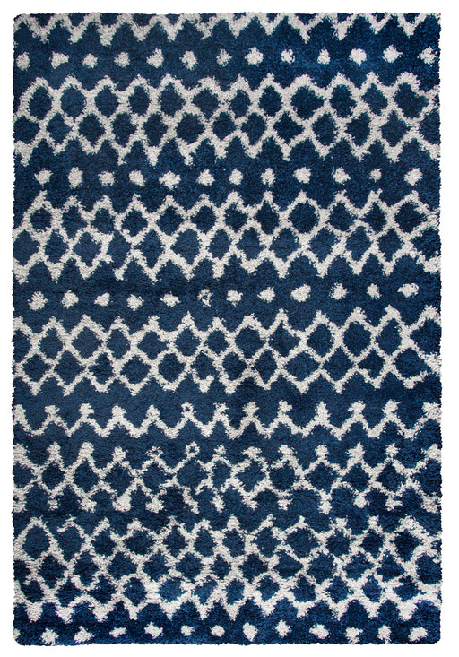 Rizzy Home Adana AN692A Navy Geometric Area Rug