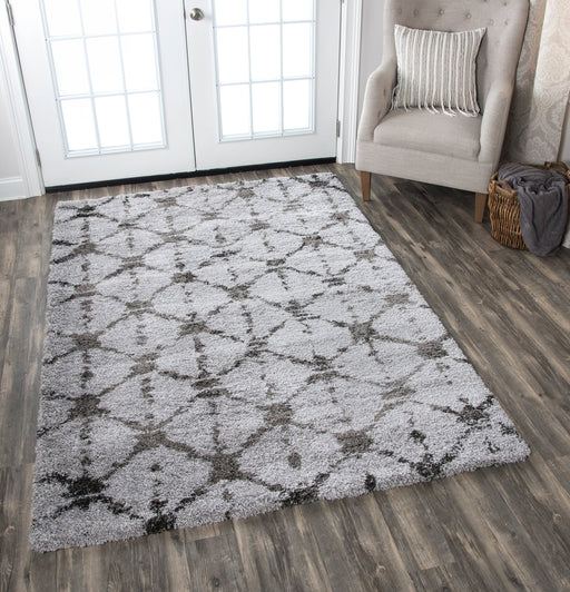 Rizzy Home Adana AN696A Gray Geometric Area Rug