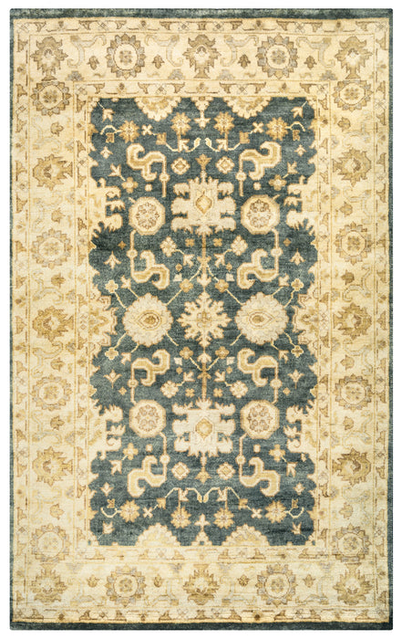 Rizzy Home Aquarius AQ8831 Gray Border Area Rug