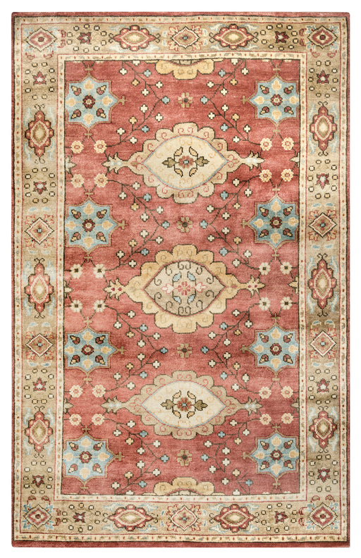 Rizzy Home Aquarius AQ8844 Red Border Area Rug