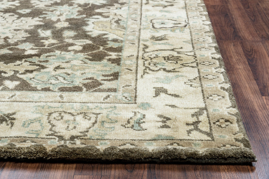 Rizzy Home Aquarius AQ8846 Black Border Area Rug