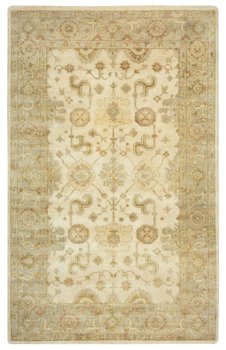 Rizzy Home Aquarius AQ8851 Ivory Border Area Rug