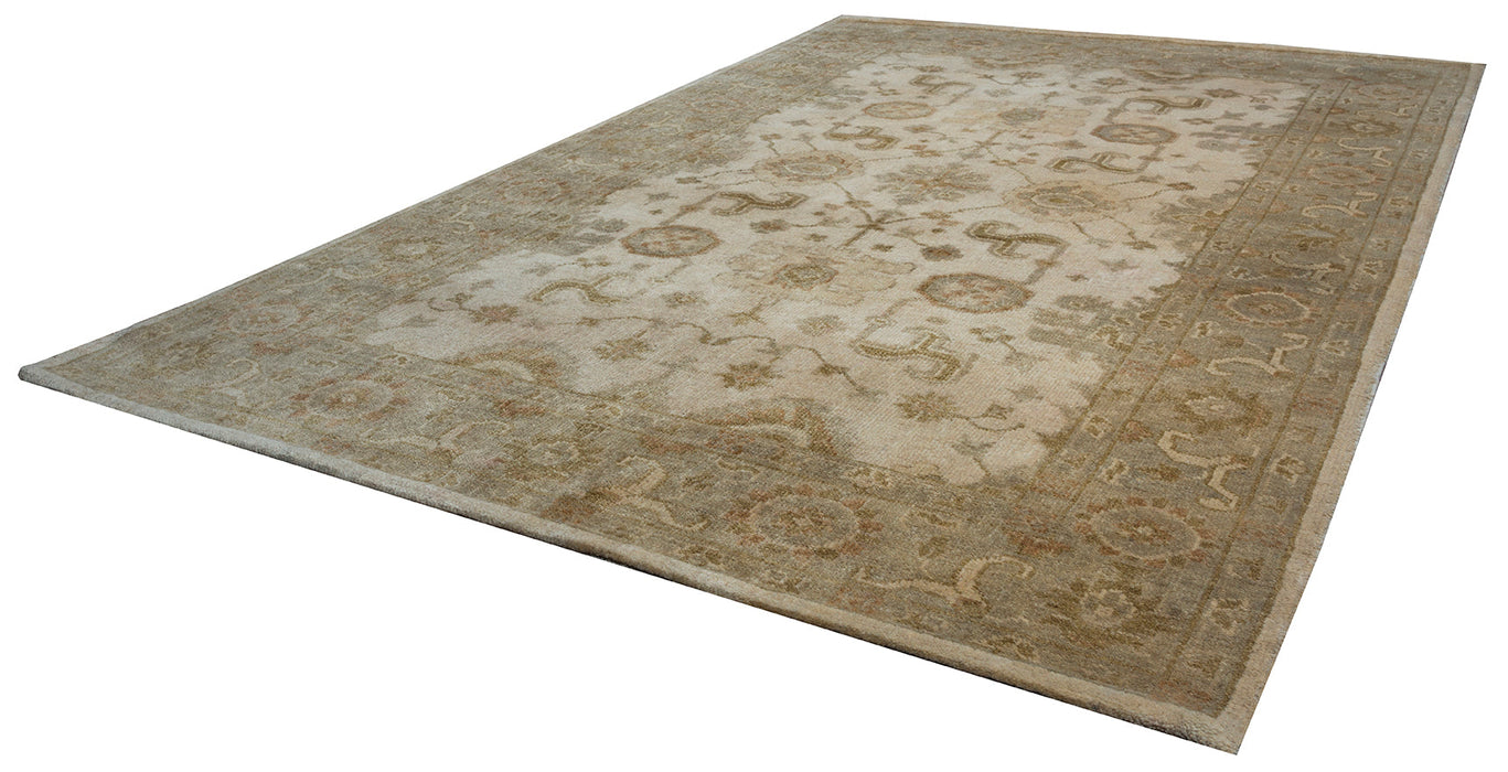 Rizzy Home Aquarius AQ8851 Ivory Border Area Rug