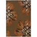 Oriental Weavers Adrienne Brown/Orange Floral 4130C Area Rug
