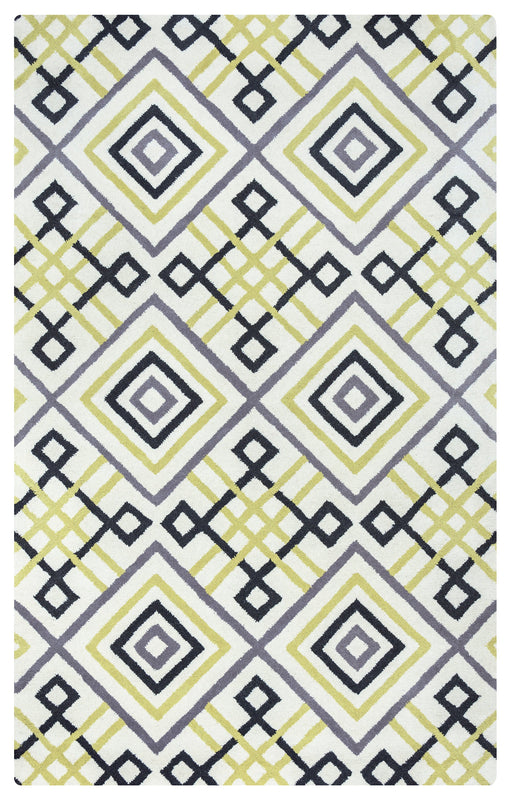 Rizzy Home Bradberry Downs BD8590 Green/Ochre Trellis Area Rug