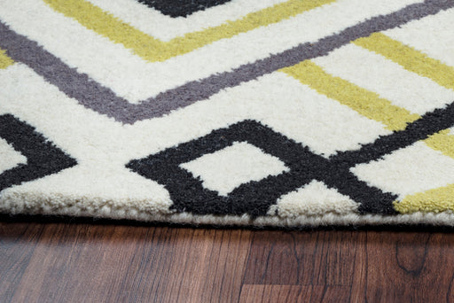 Rizzy Home Bradberry Downs BD8590 Green/Ochre Trellis Area Rug