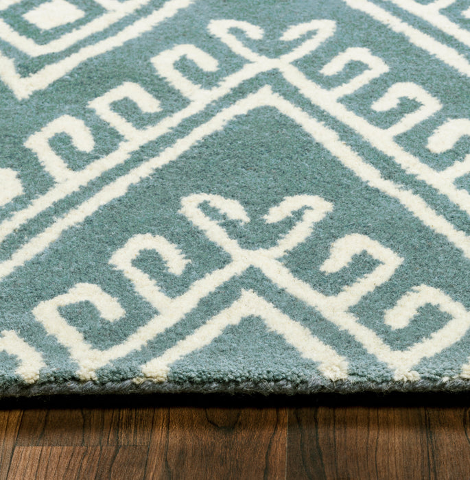 Rizzy Home Bradberry Downs BD8591 Blue Chevron Area Rug