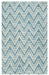 Rizzy Home Bradberry Downs BD8591 Blue Chevron Area Rug