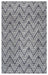 Rizzy Home Bradberry Downs BD8592 Gray Chevron Area Rug