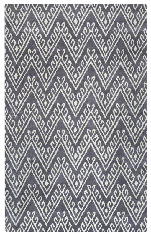 Rizzy Home Bradberry Downs BD8592 Gray Chevron Area Rug