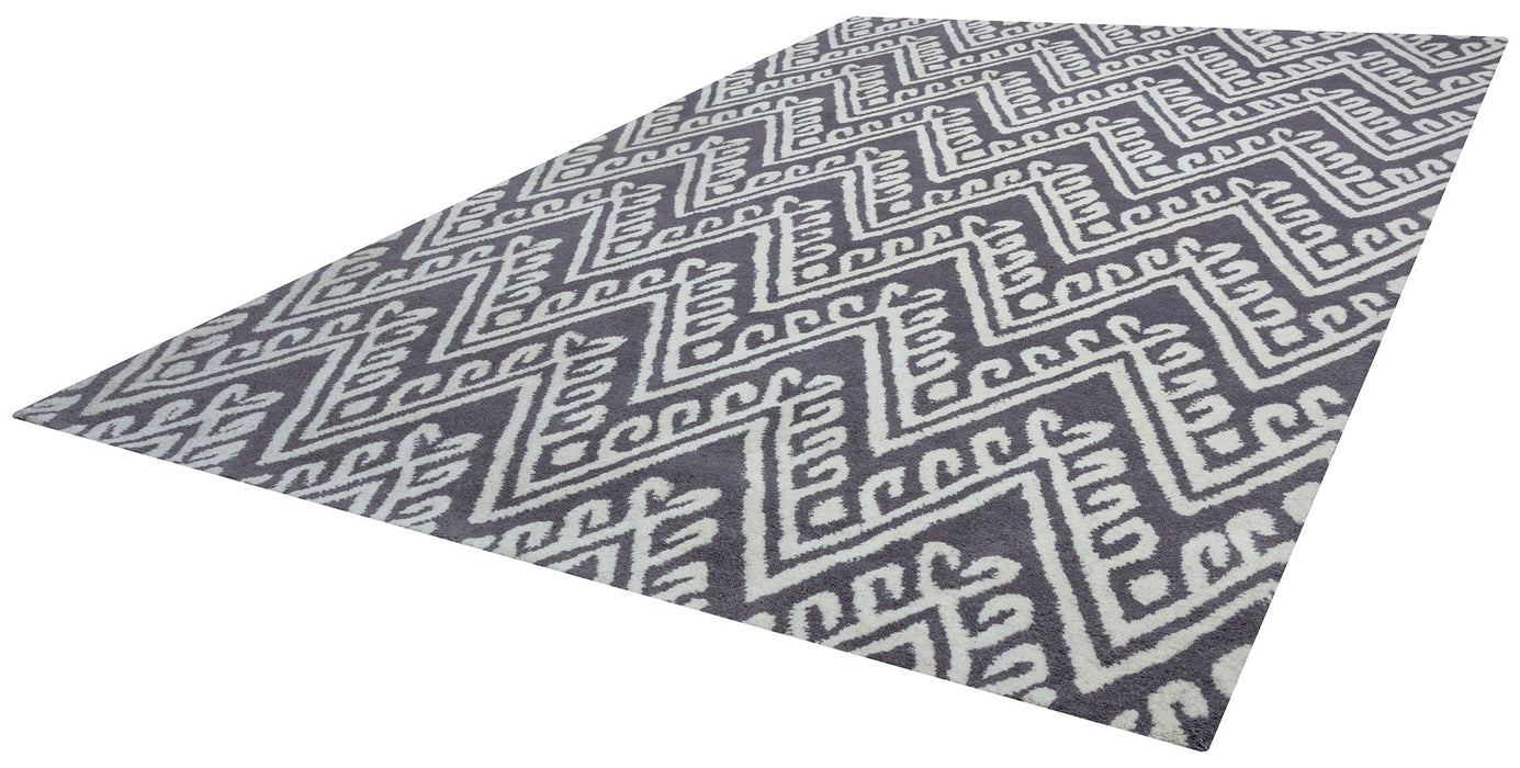 Rizzy Home Bradberry Downs BD8592 Gray Chevron Area Rug