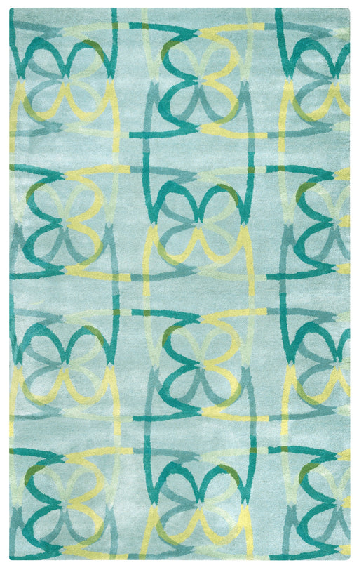 Rizzy Home Bradberry Downs BD8593 Blue Abstract Area Rug