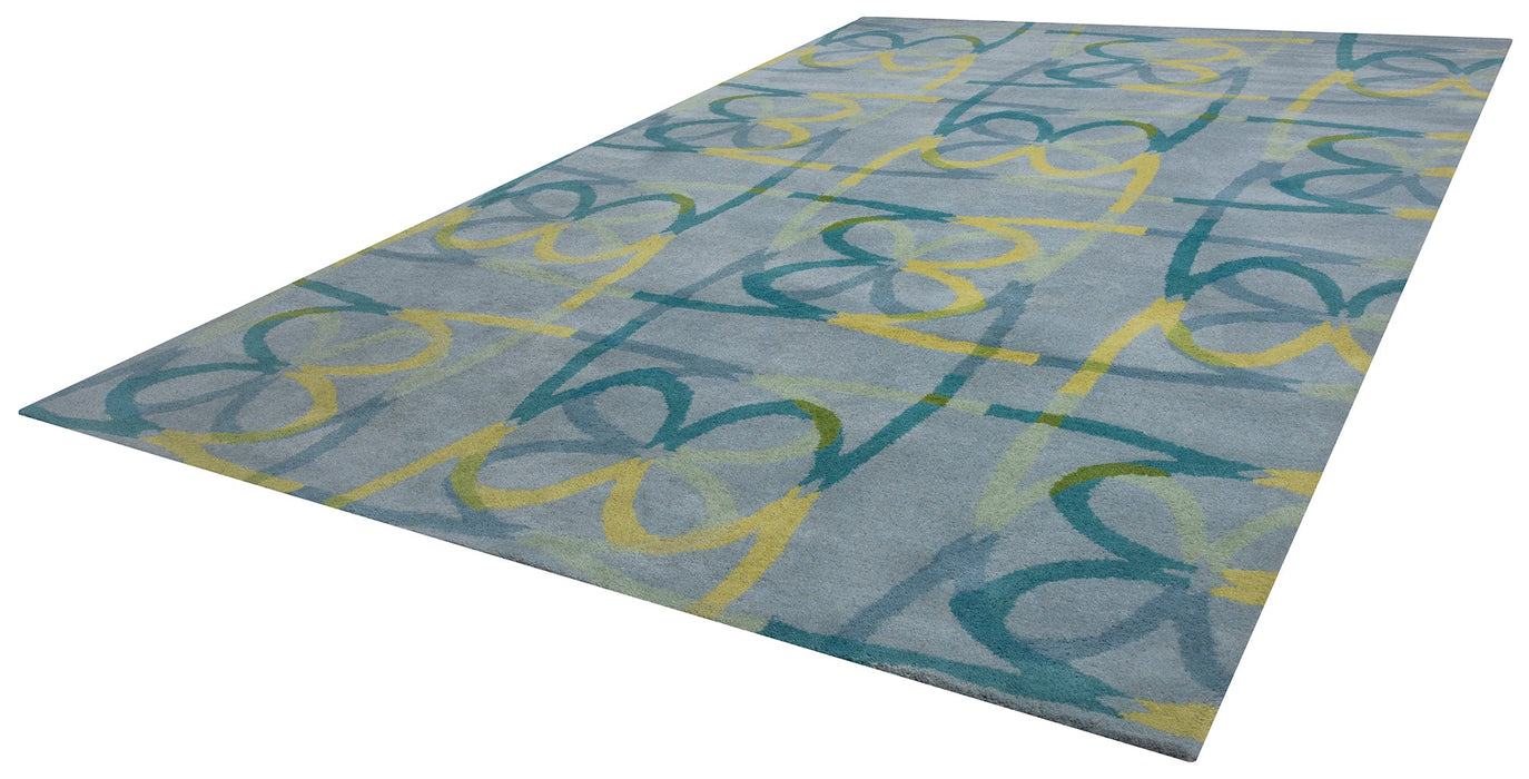 Rizzy Home Bradberry Downs BD8593 Blue Abstract Area Rug