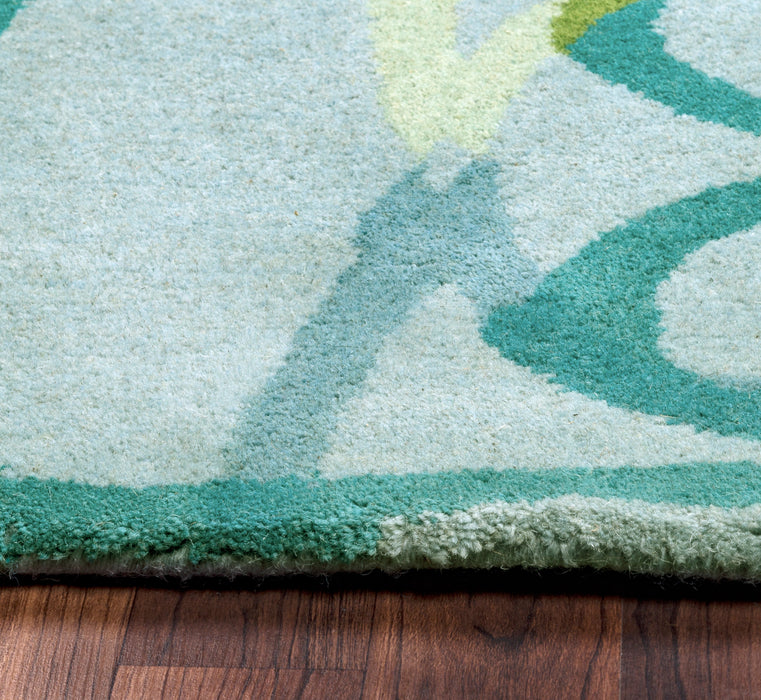 Rizzy Home Bradberry Downs BD8593 Blue Abstract Area Rug