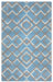Rizzy Home Bradberry Downs BD8598 Blue Trellis Area Rug