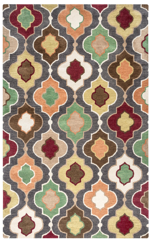 Rizzy Home Bradberry Downs BD8603 Warm Gray Trellis Area Rug