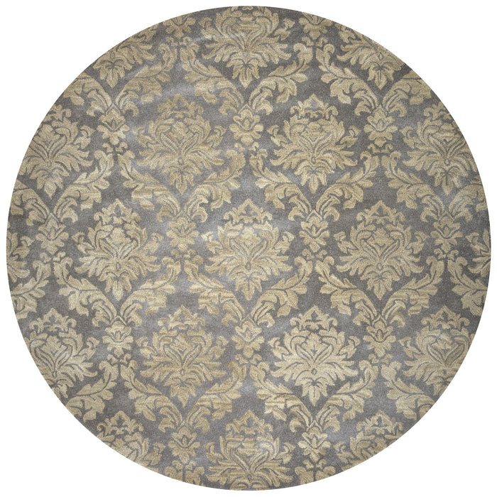 Rizzy Home Bradberry Downs BD8607 Gray Ornamental Area Rug