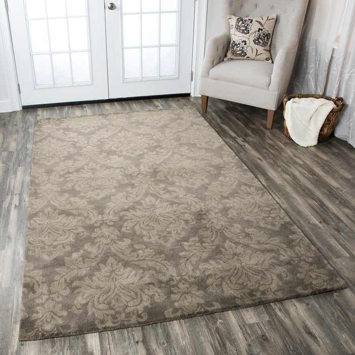 Rizzy Home Bradberry Downs BD8607 Gray Ornamental Area Rug