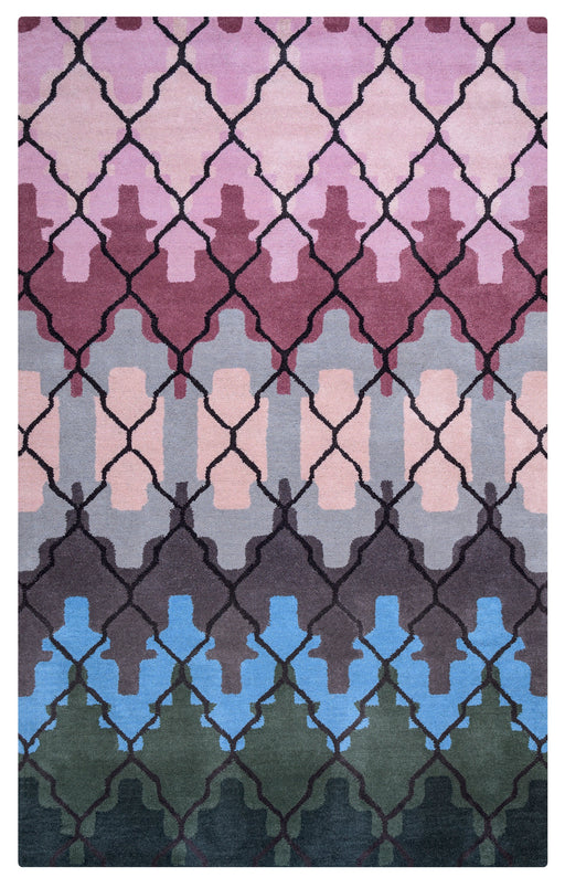 Rizzy Home Bradberry Downs BD8819 Purple Trellis Area Rug
