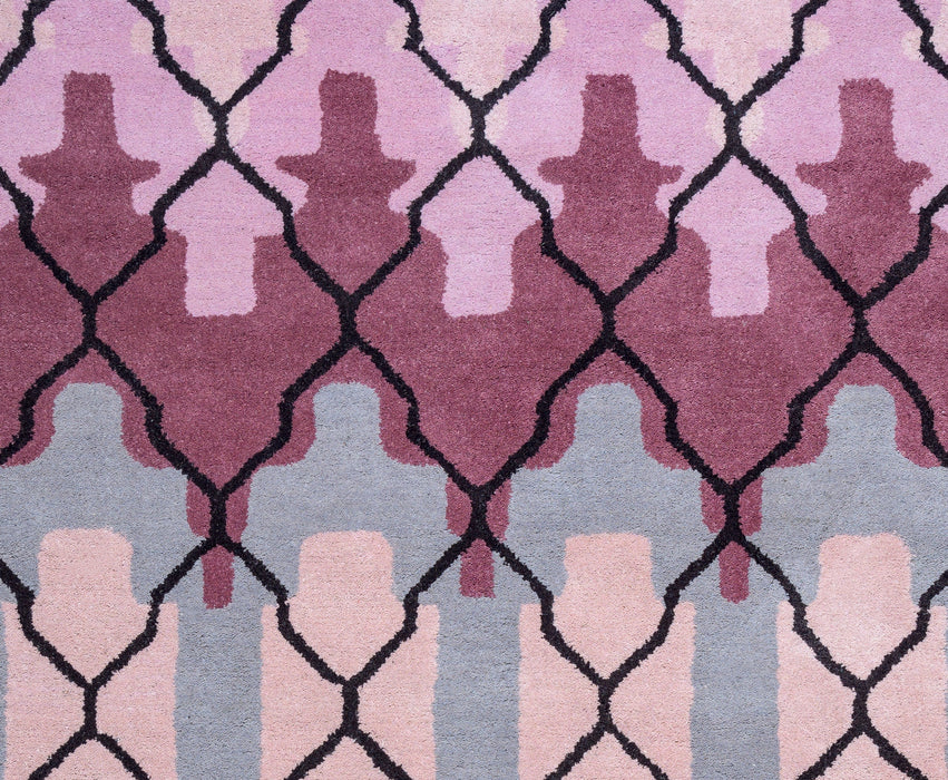 Rizzy Home Bradberry Downs BD8819 Purple Trellis Area Rug