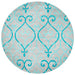 Rizzy Home Bradberry Downs BD8857 Blue Trellis Area Rug