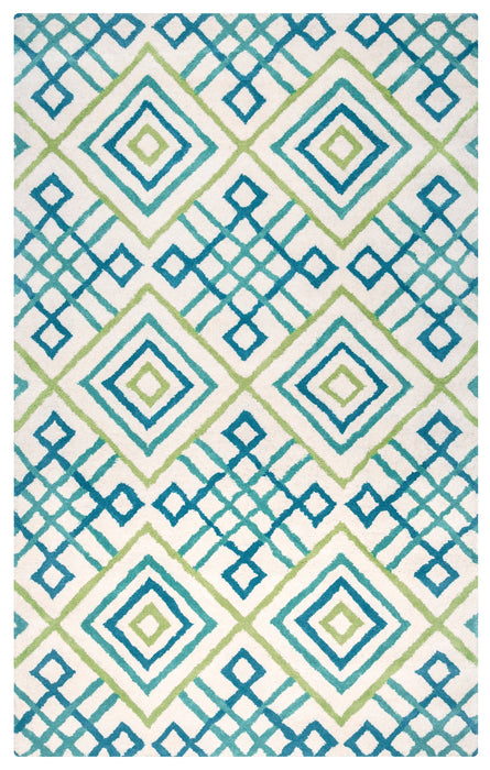 Rizzy Home Bradberry Downs BD8863 Blue Trellis Area Rug