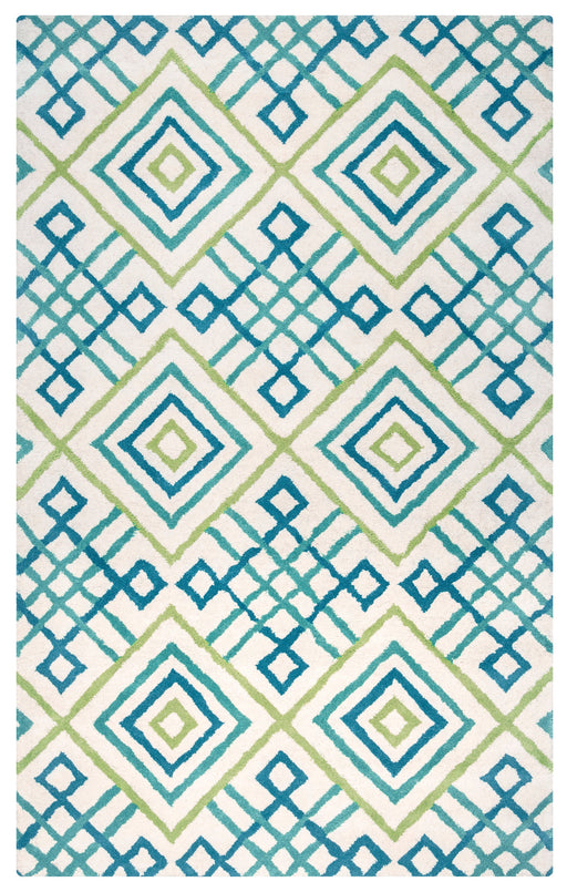 Rizzy Home Bradberry Downs BD8863 Blue Trellis Area Rug