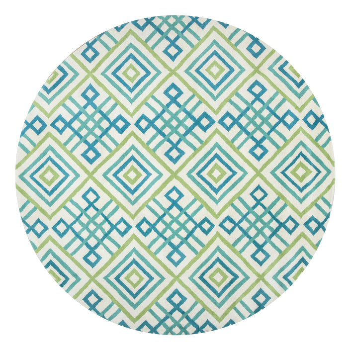 Rizzy Home Bradberry Downs BD8863 Blue Trellis Area Rug