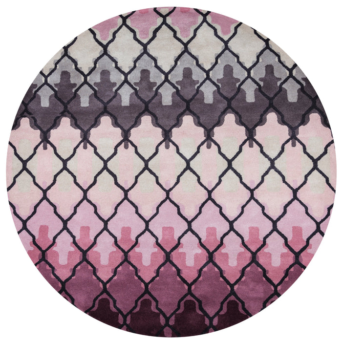 Rizzy Home Bradberry Downs BD8873 Purple Trellis Area Rug