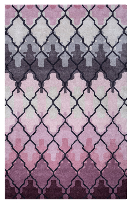 Rizzy Home Bradberry Downs BD8873 Purple Trellis Area Rug