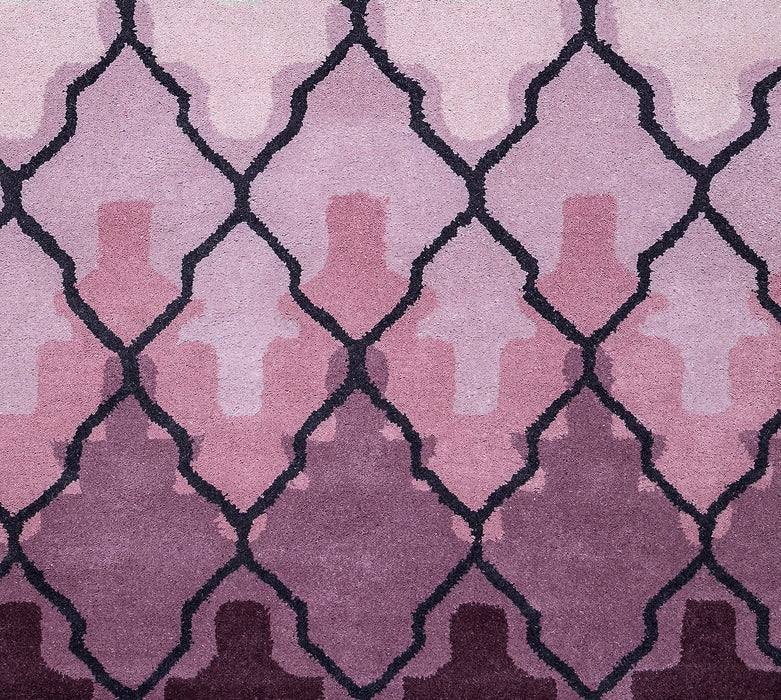 Rizzy Home Bradberry Downs BD8873 Purple Trellis Area Rug