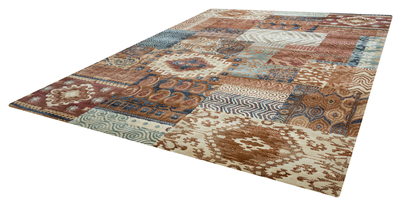 Rizzy Home Bennington BI4529 Ivory/Tan/Brown Patchwork Area Rug