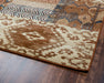 Rizzy Home Bennington BI4529 Ivory/Tan/Brown Patchwork Area Rug