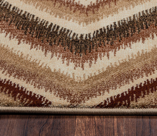 Rizzy Home Bennington BI4530 Ivory/Tan/Brown Chevron Area Rug