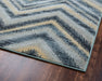 Rizzy Home Bennington BI4538 Blue Chevron Area Rug