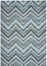 Rizzy Home Bennington BI4538 Blue Chevron Area Rug