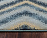Rizzy Home Bennington BI4538 Blue Chevron Area Rug