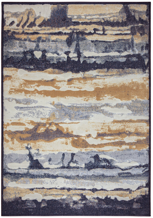 Rizzy Home Bennington BI4557 Navy Graphic Area Rug