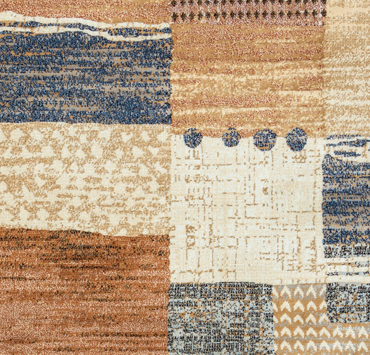 Rizzy Home Bennington BI4572 Ivory Block Area Rug