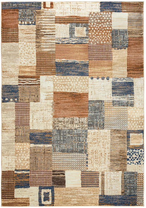 Rizzy Home Bennington BI4572 Ivory Block Area Rug