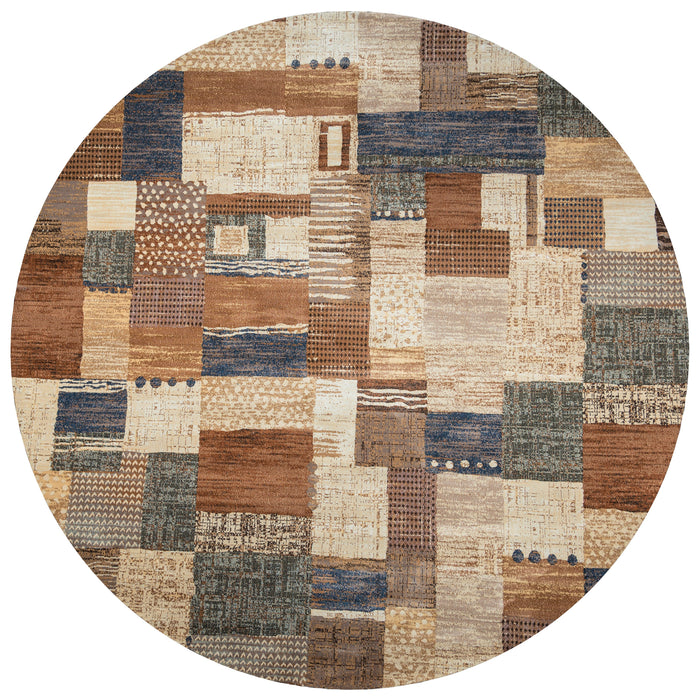 Rizzy Home Bennington BI4572 Ivory Block Area Rug