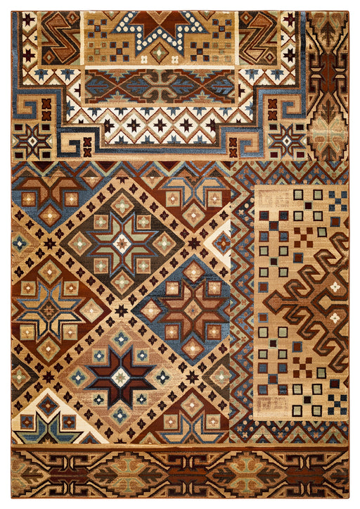 Rizzy Home Bennington BI4605 Camel/Ivory Southwest/Tribal Area Rug