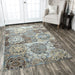 Rizzy Home Bennington BI4611 Blue/Yellow Ornamental Area Rug