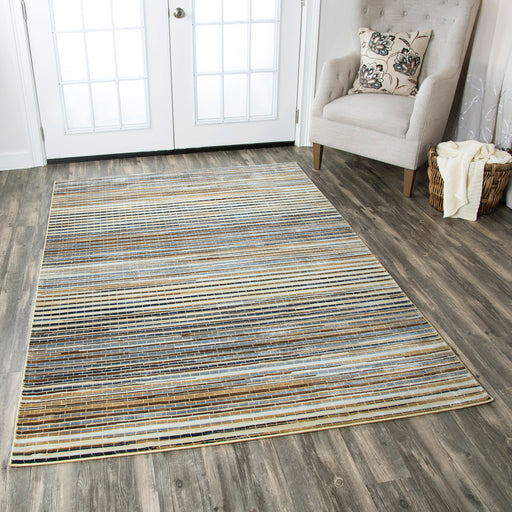 Rizzy Home Bennington BI4616 Blue Stripes Area Rug