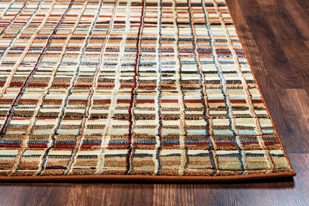 Rizzy Home Bennington BI4633 Brown Stripes Area Rug