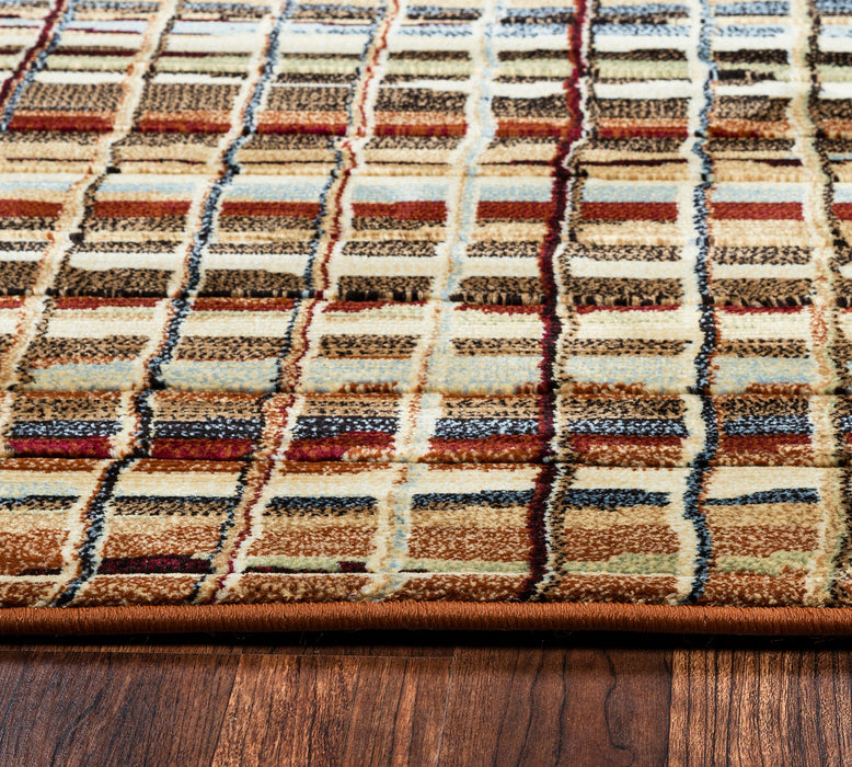 Rizzy Home Bennington BI4633 Brown Stripes Area Rug