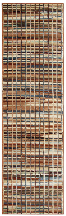 Rizzy Home Bennington BI4633 Brown Stripes Area Rug
