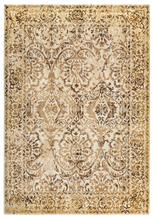 Rizzy Home Bennington BI4656 Tan/Brown Border Area Rug